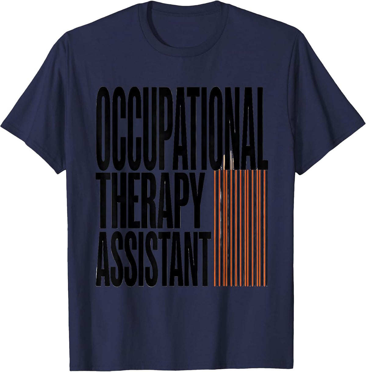 Occupational Therapy Assistant Funny OT Assistant Retro T-Shirt - Navy Blue