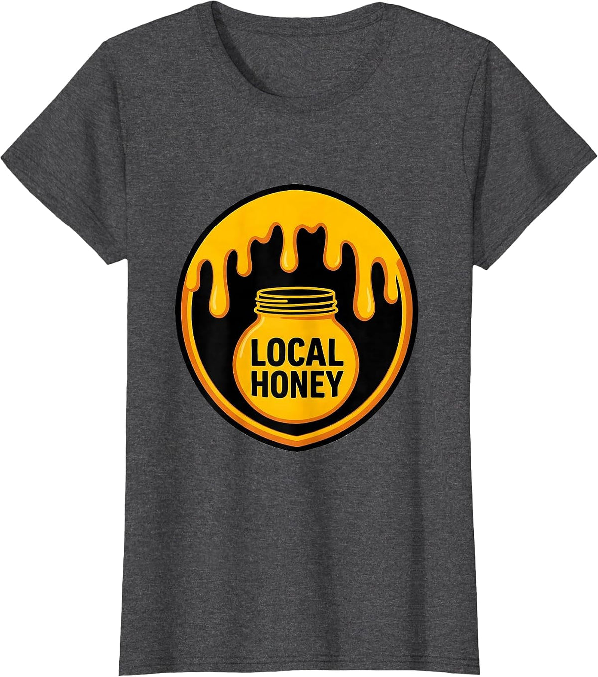 Women's Local Honey Costume Honey Jar Halloween Honeypot Funny DIY T-Shirt - Dark Heather Grey