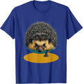 Cute Hedgehog Midcentury Modern Animal Humor Gift T-Shirt - Royal Blue
