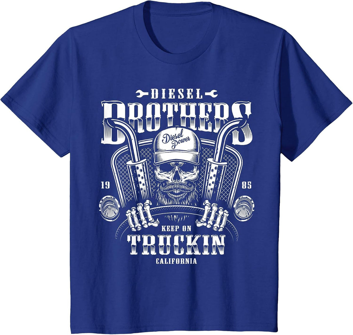 Diesel Brothers Keep On Truckin T-Shirt - Royal Blue