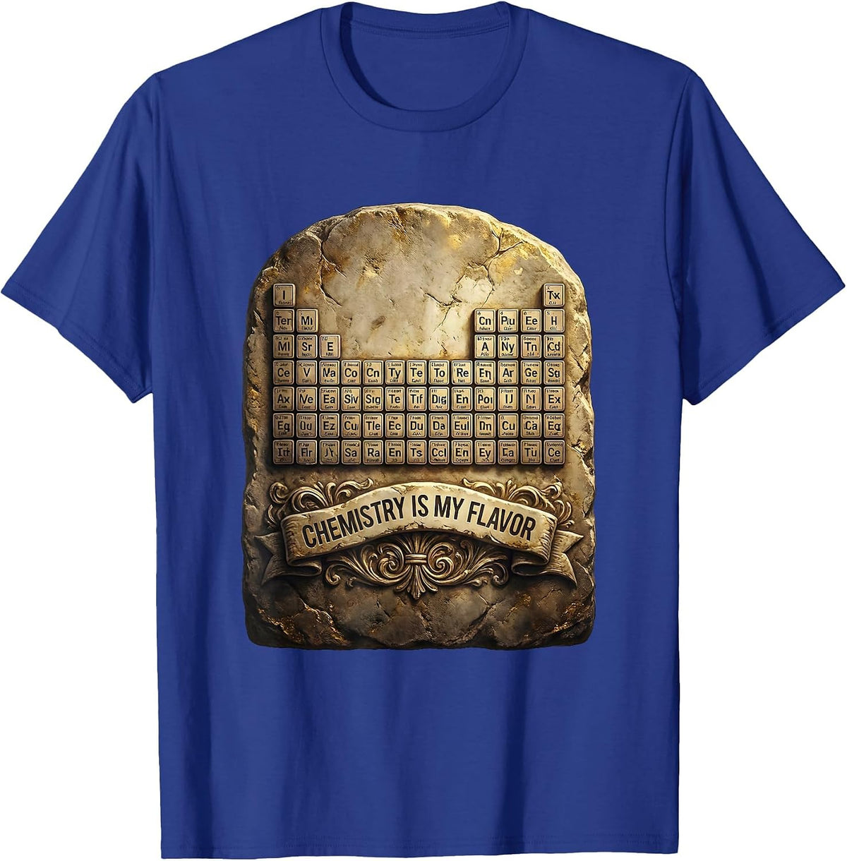 Can I Lick It Chemistry Is My Flavor Design T-Shirt - Royal Blue
