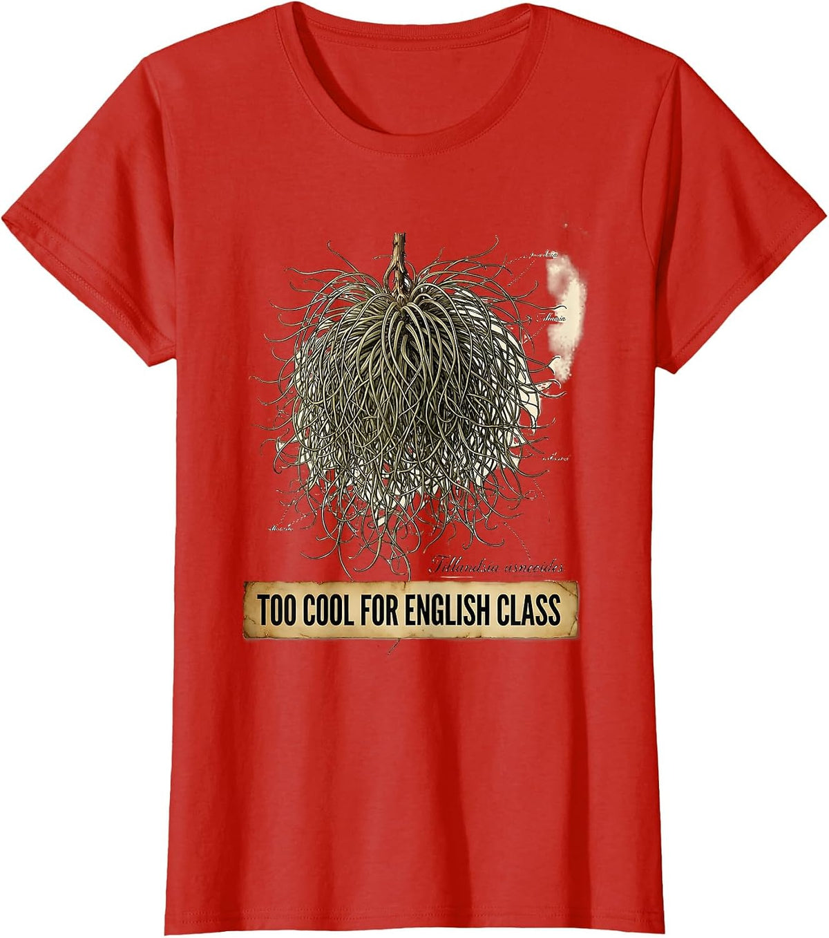 Too Cool For English Class Spanish Teacher T-Shirt - Red
