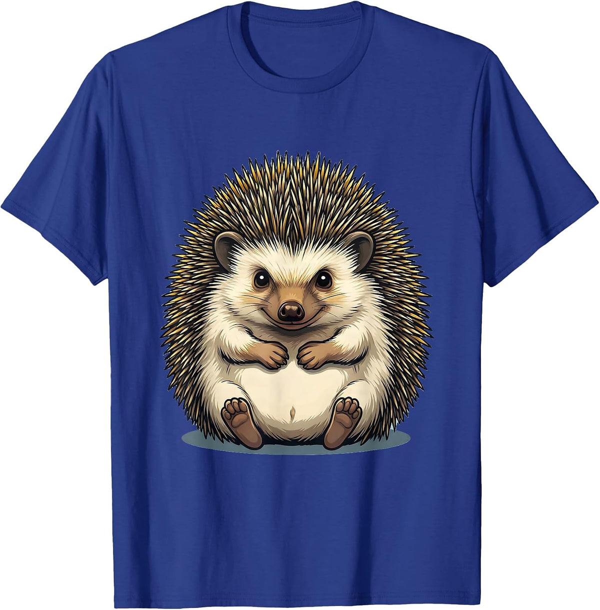 Hedgehog Hug Cartoon Funny Animal Lover Gift T-Shirt - Royal Blue