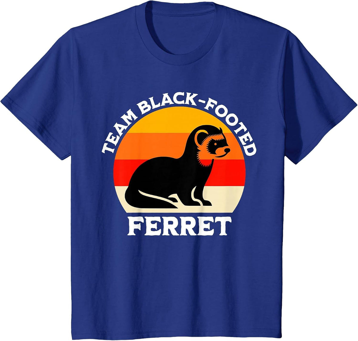Black Footed Ferret Team Iltis T-Shirt - Royal Blue