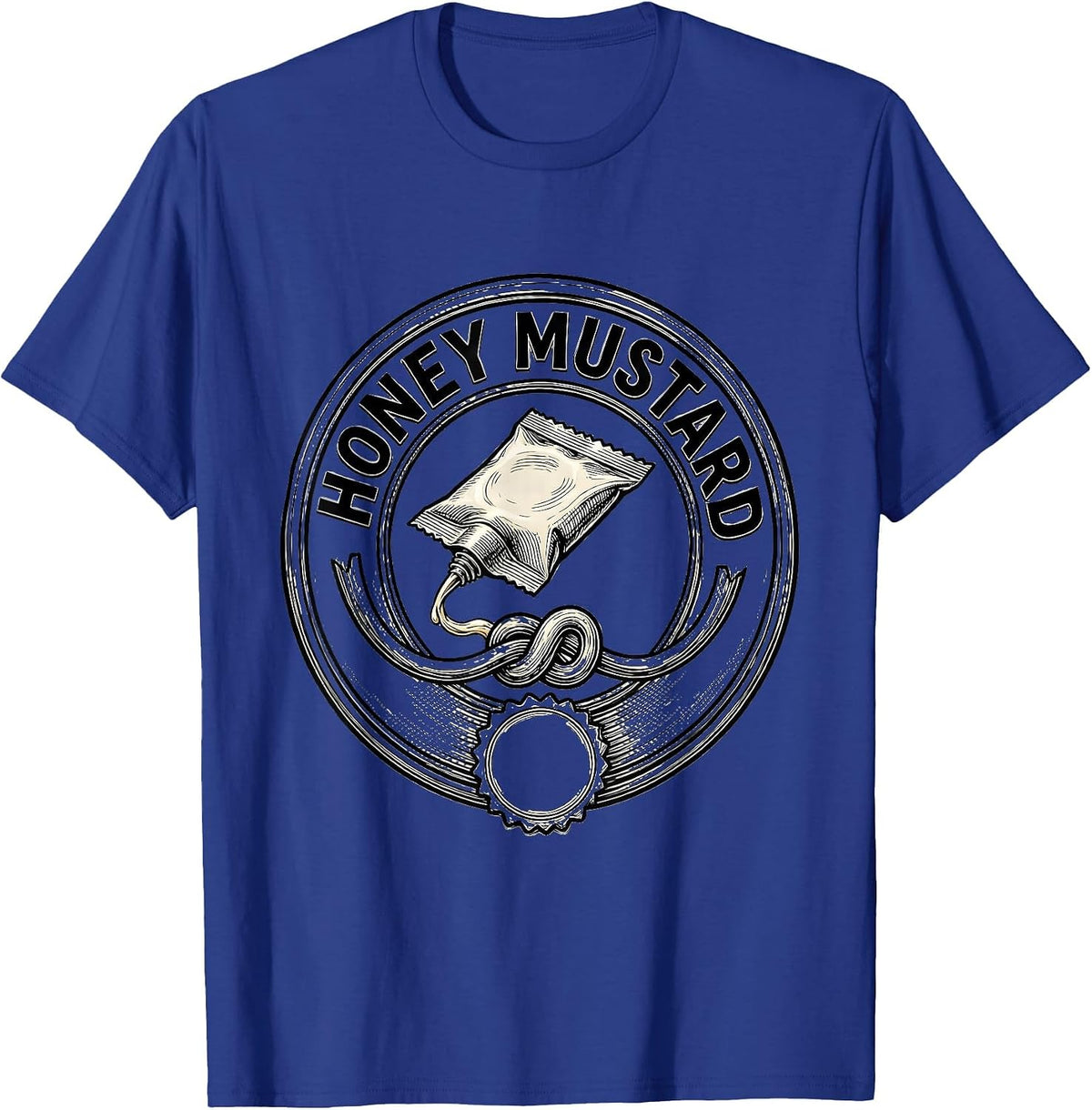 Honey Mustard Halloween Condiment Group Costume Humor T-Shirt - Royal Blue