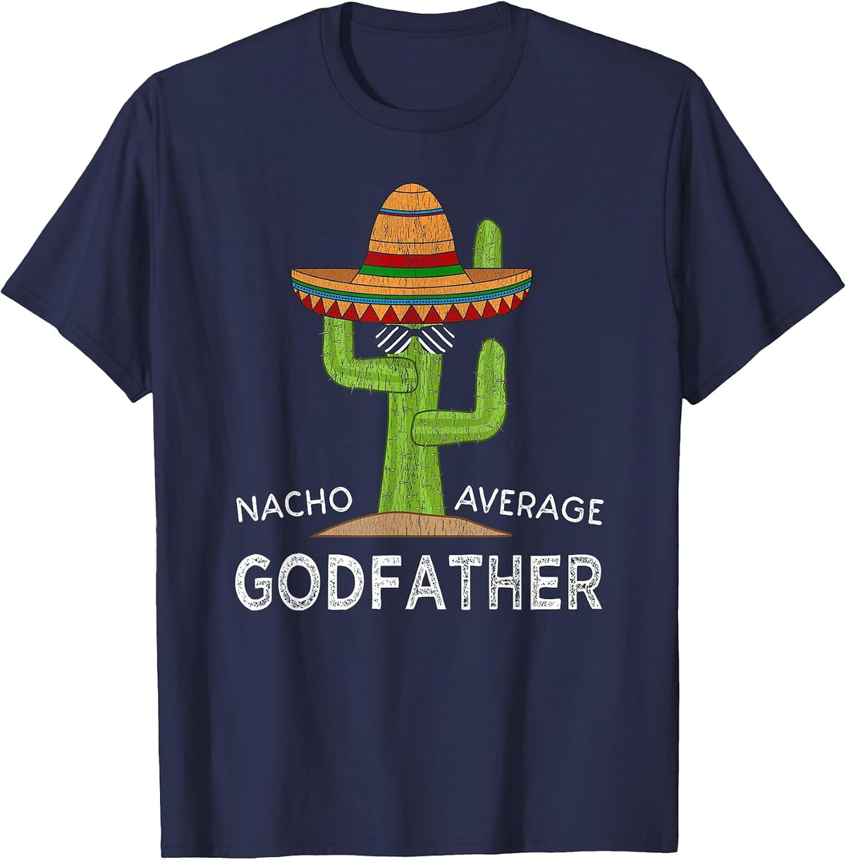 Funny Godfather Godparent Humor Saying T-Shirt - Navy Blue