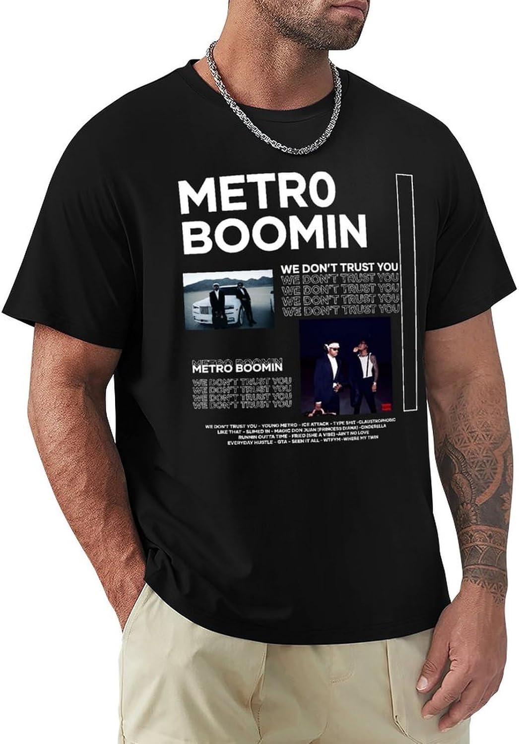 Mens Casual T-Shirts Short Sleeve Unisex Teens Cotton Shirts - Black-style-1