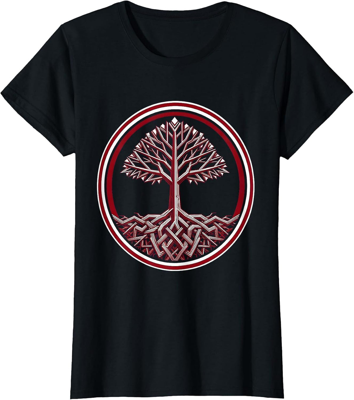 Dyslexia Awareness Tree Roots Tangled Letters Art T-Shirt - Black