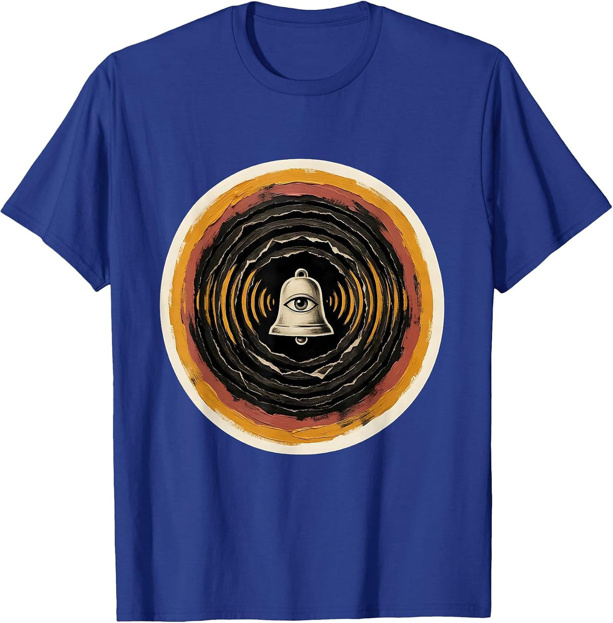 Calm Eye Bell School Counselor Workplace Humor T-Shirt - Royal Blue