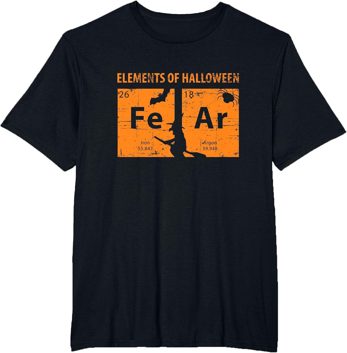 Elements of Halloween Tee (Fear) Periodically T-Shirt T-Shirt - Black