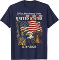 250th Anniversary of United States 250 Years 4th of July Men T-Shirt - Navy Blue