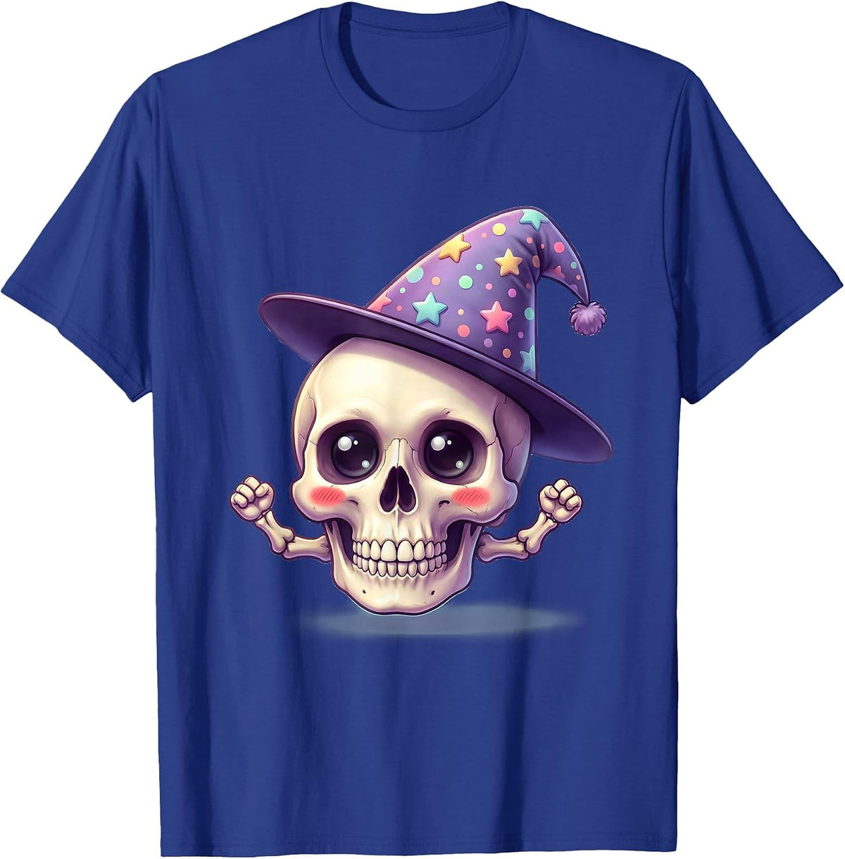 Men's Proud Dunce Skull Funny Gothic Humor Graphic T-Shirt - Royal Blue