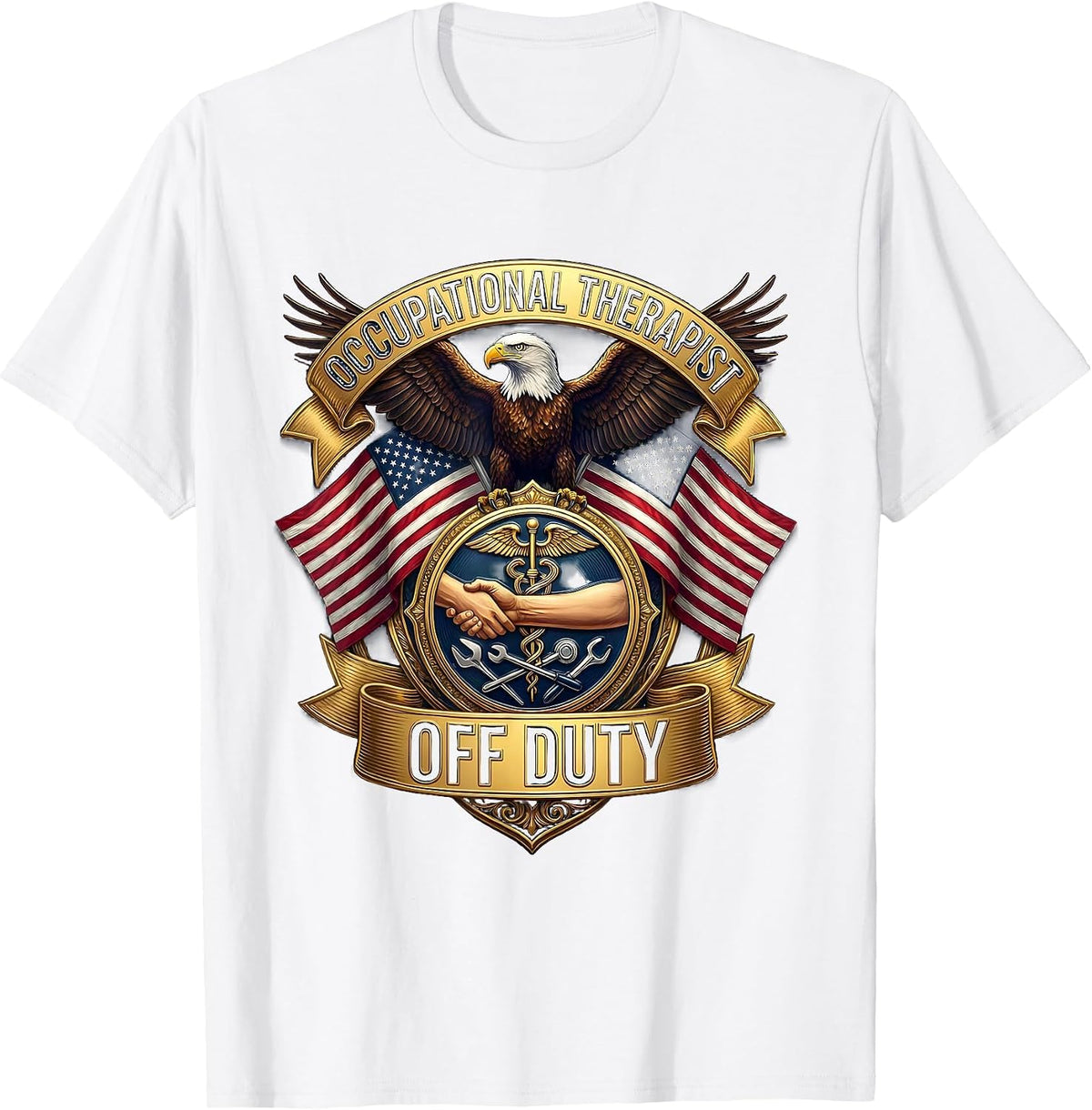Men's Occupational Therapist Off Duty Fun OT Design T-Shirt - White