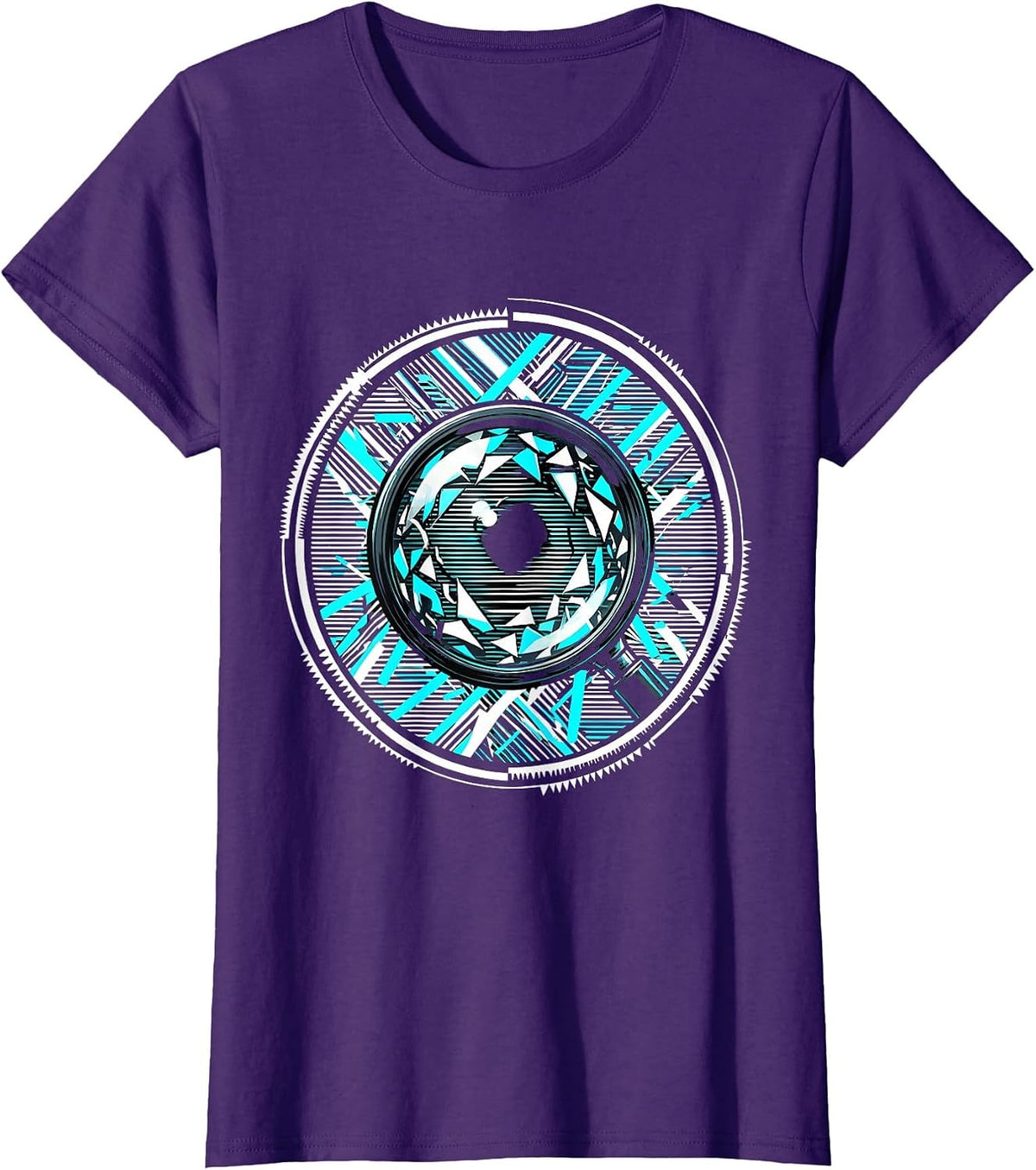Women's Dyslexia Awareness Magnifying Glass Graphic T-Shirt - Purple