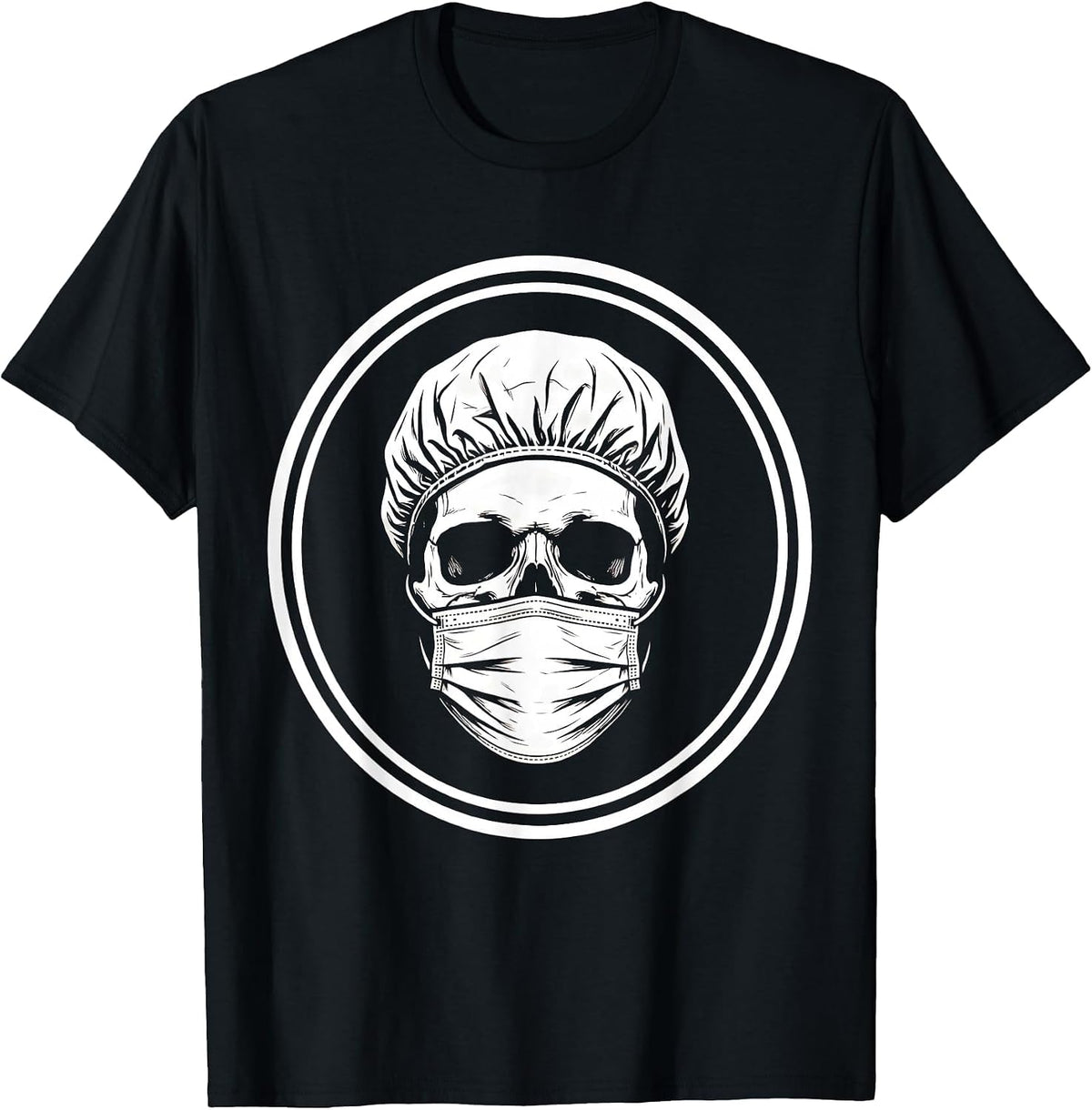Men's Emergency Department Skull Surgeon Graphic T-Shirt - Black