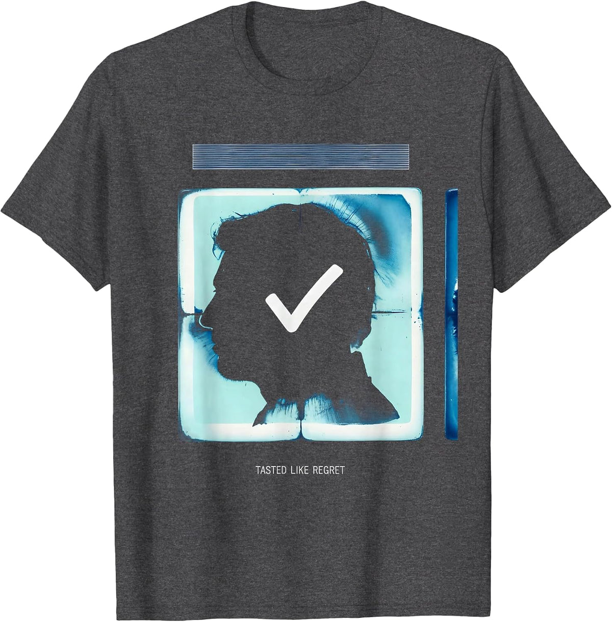 Tasted Like Regret Cyanotype Periodic Table Chemistry T-Shirt - Dark Heather Grey