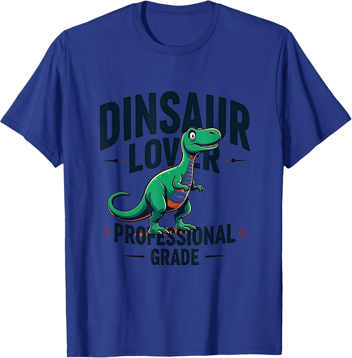 Dinosaur Lover Professional Grade Design T-Shirt - Royal Blue