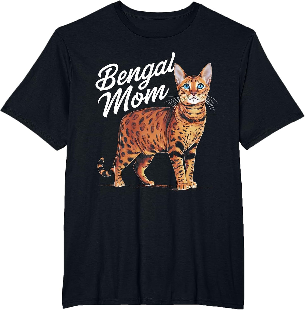 Bengal Mom T-Shirt - Black