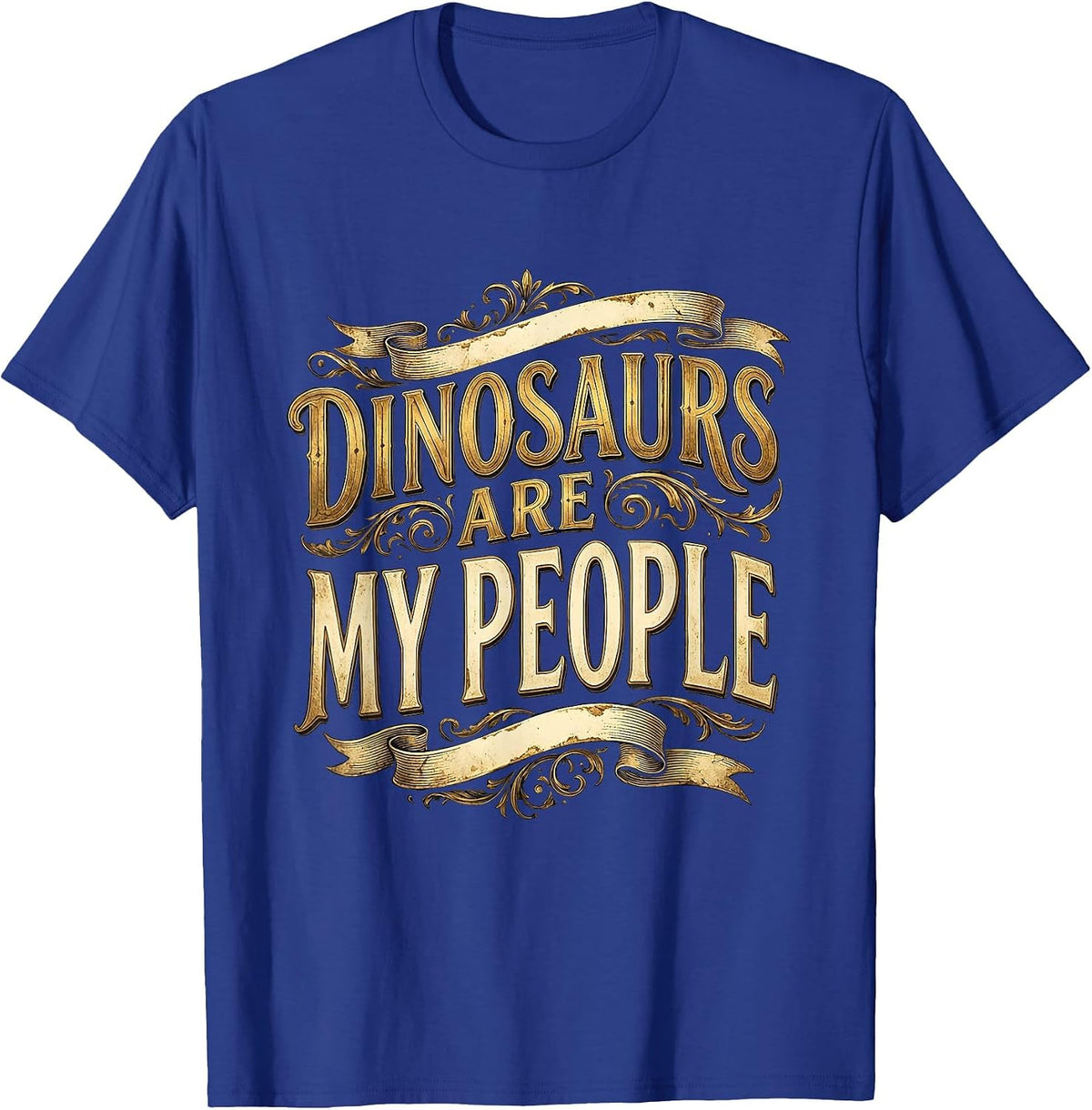 Dinosaurs Are My People Boys Dino Lover Design T-Shirt - Royal Blue