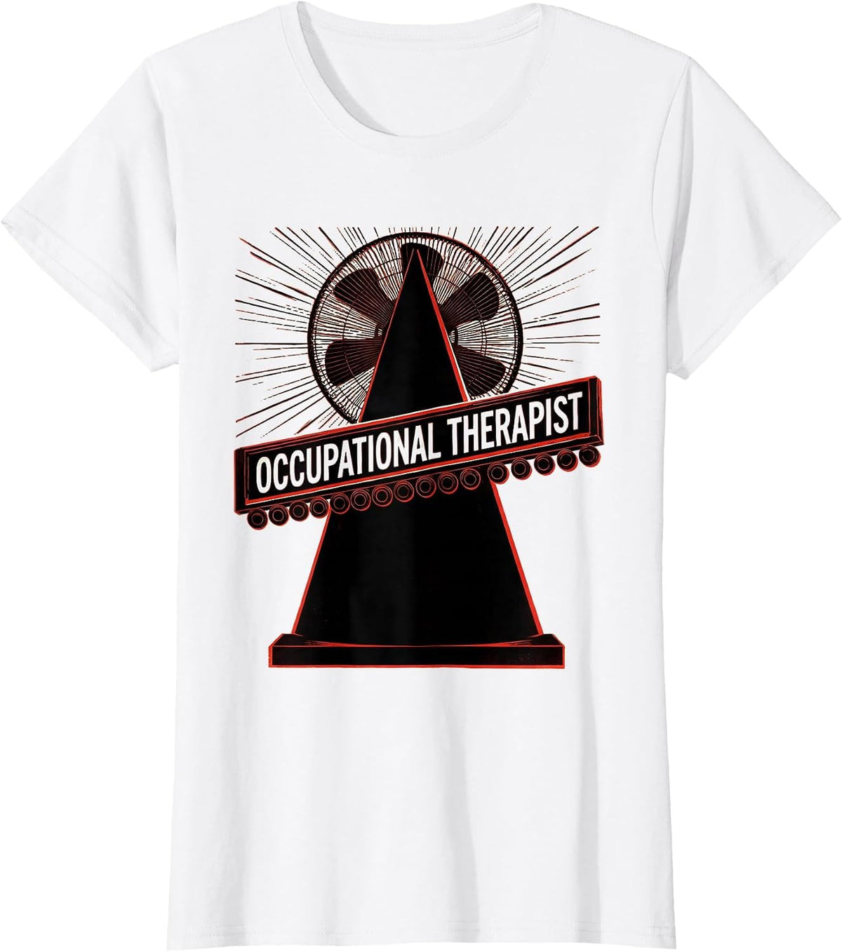 Occupational Therapist Constructivist Poster OT Work Pride T-Shirt - White