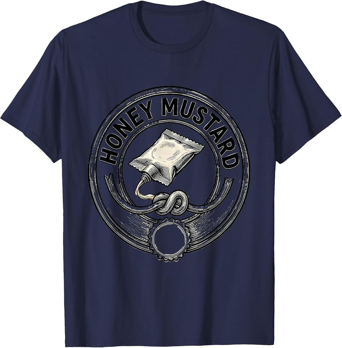 Honey Mustard Halloween Condiment Group Costume Humor T-Shirt - Navy Blue