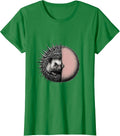 Women's Rounded Hedgehog Silhouette Minimalist Cute Animal Lover T-Shirt - Kelly Green