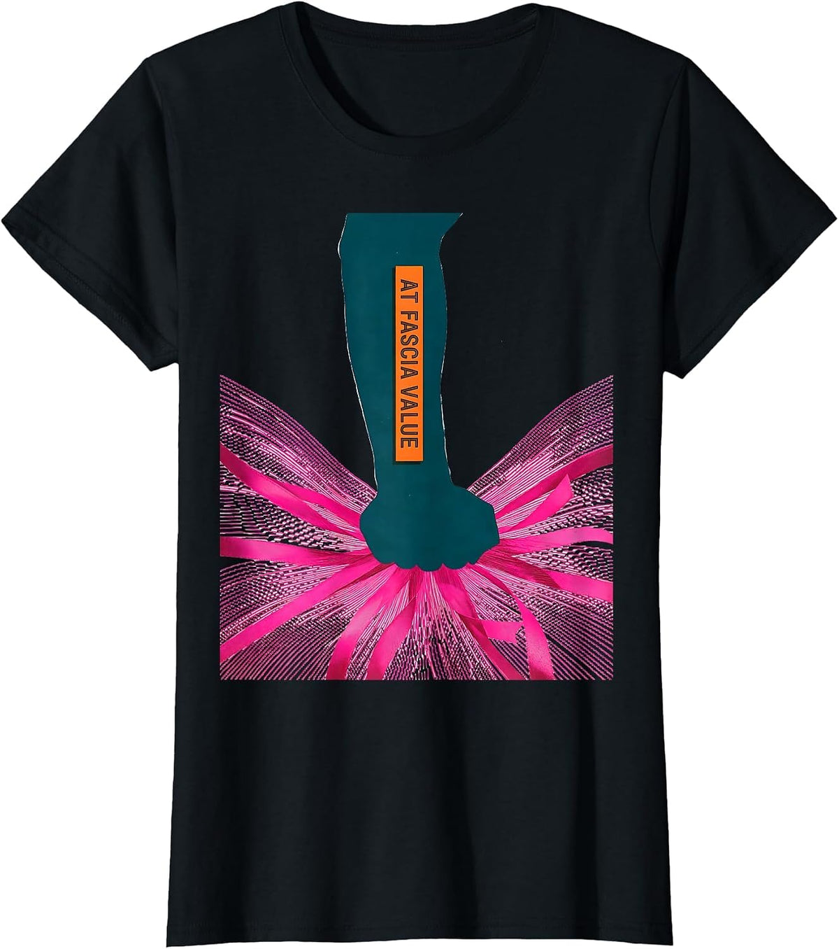 Women's At Fascia Value Funny Massage Therapist LMT Occupational T-Shirt - Black