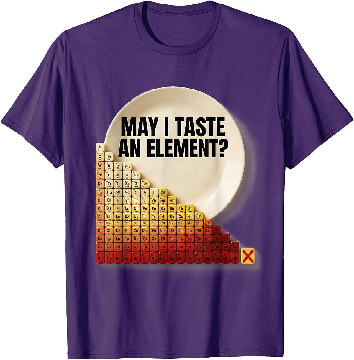 May I Taste An Element Funny Periodic Table Science Teacher T-Shirt - Purple
