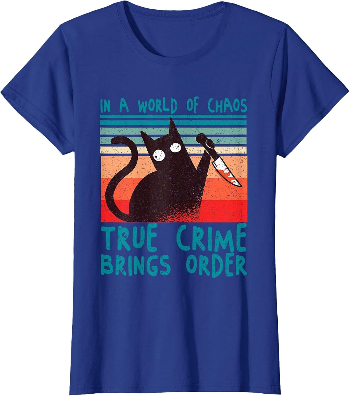 Funny Killer Documentaries - Murder Shows & True Crime T-Shirt - Royal Blue