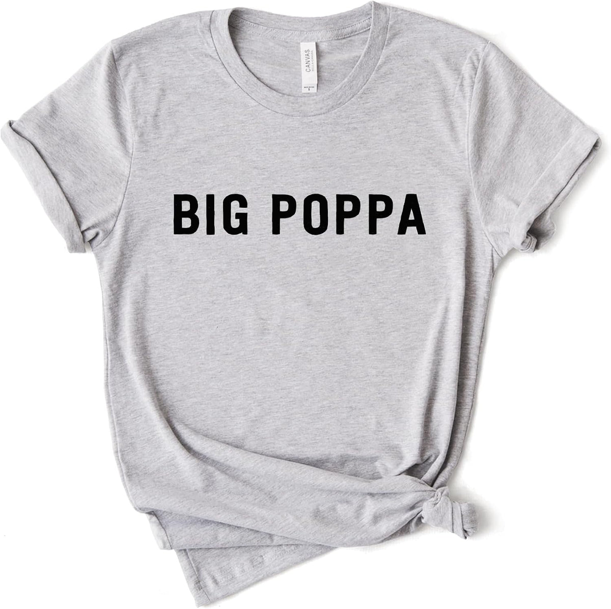Big Poppa Shirt, Hip Hop Shirt, Rap Gift, Softstyle Unisex Tee - Athletic Grey
