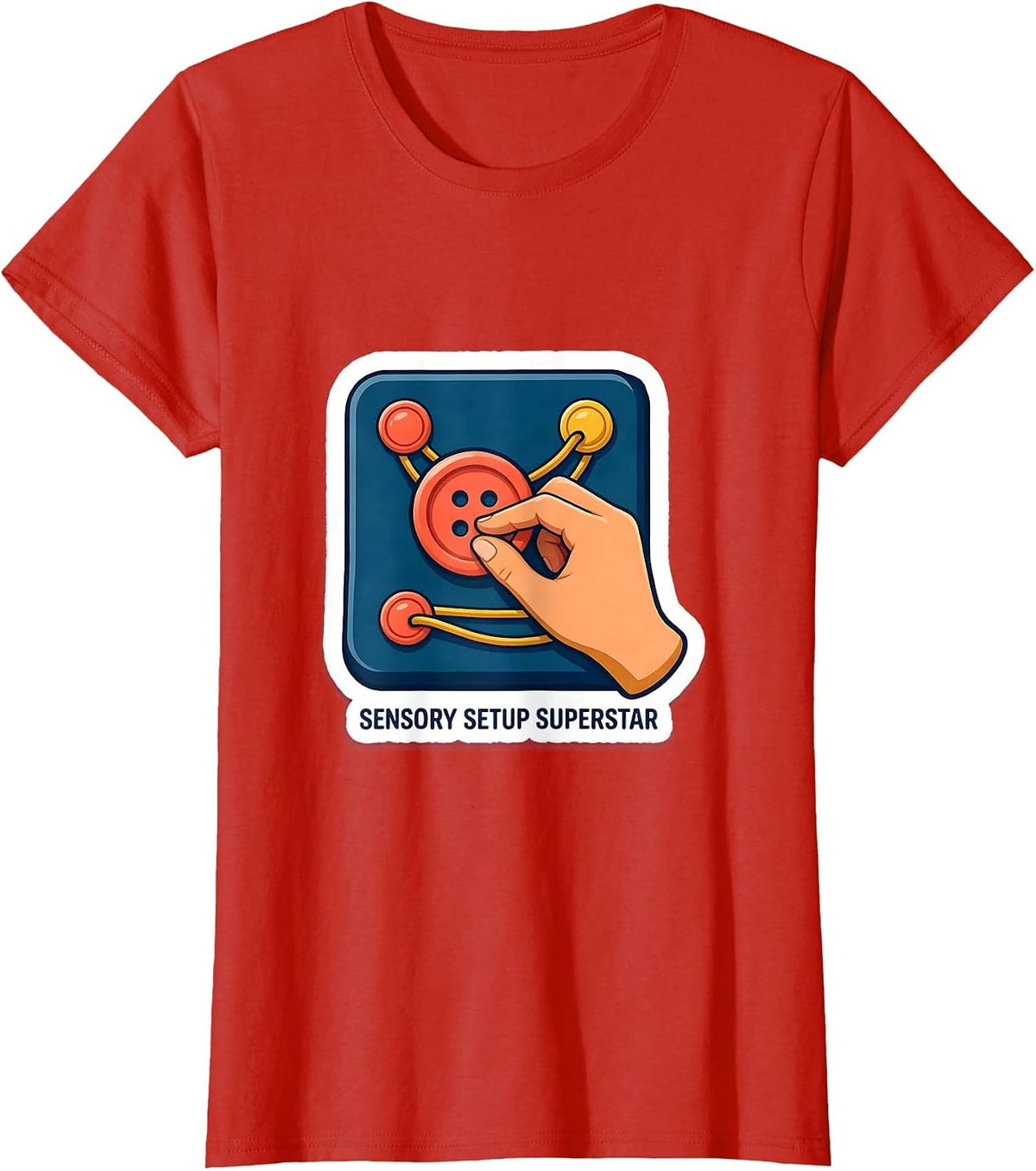 Sensory Setup Superstar Occupational Therapy OT Student Gift T-Shirt - Red