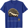 Rolled Straight To The Warm Spot Cute Hedgehog Christmas T-Shirt - Royal Blue