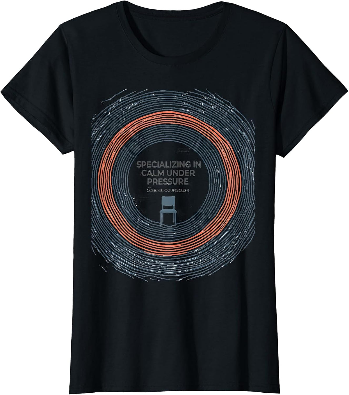 Specializing In Calm Under Pressure — School Counselor T-Shirt - Black