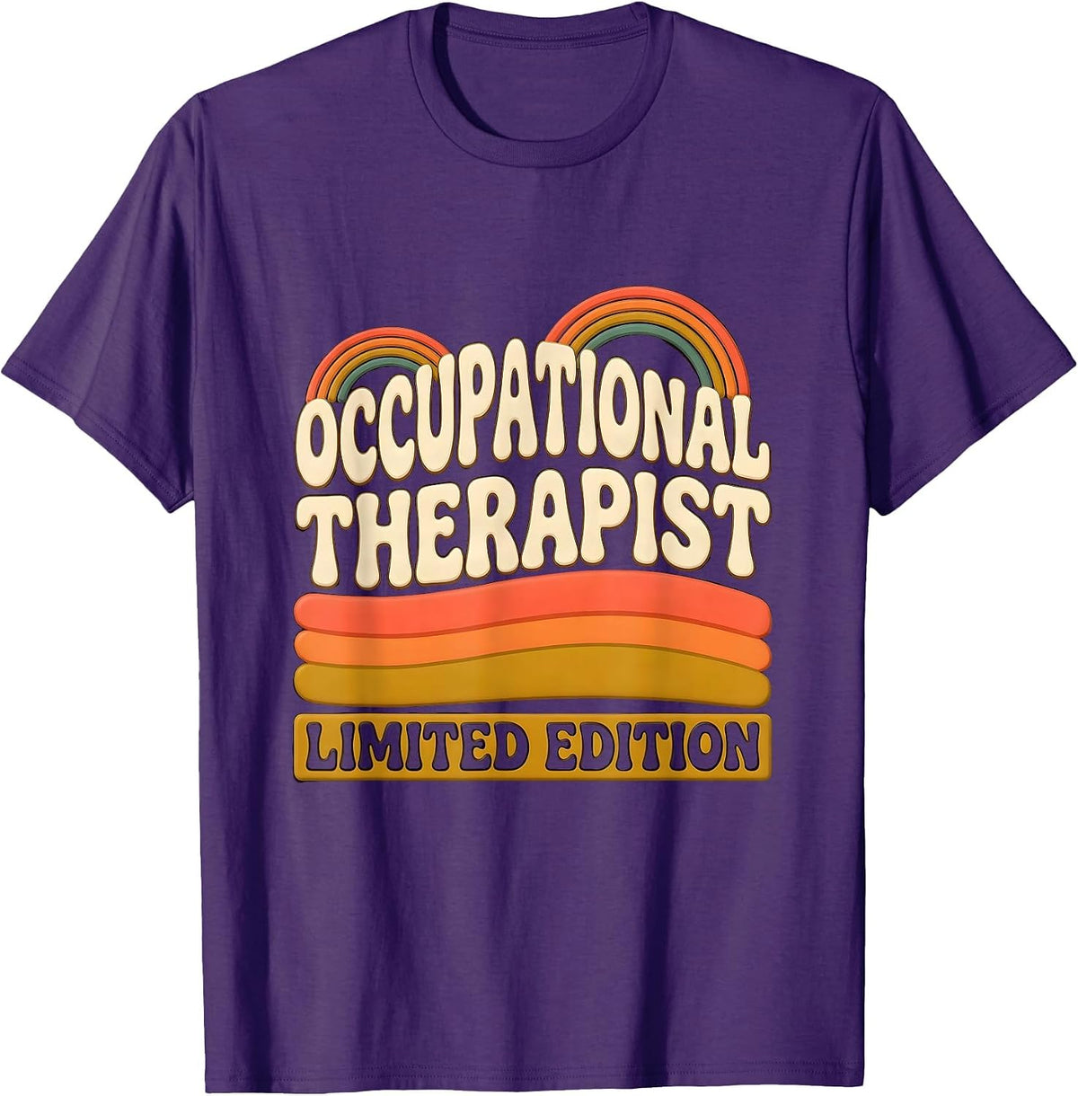 Men's Occupational Therapist Limited Edition Funny Job Title T-Shirt - Purple