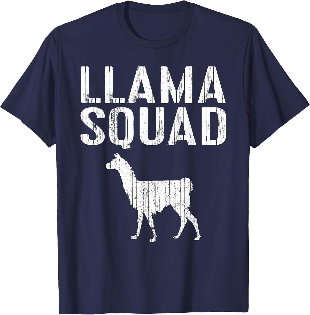 Llama Squad T-Shirt Llama Lover Shirt T-Shirt - Navy Blue