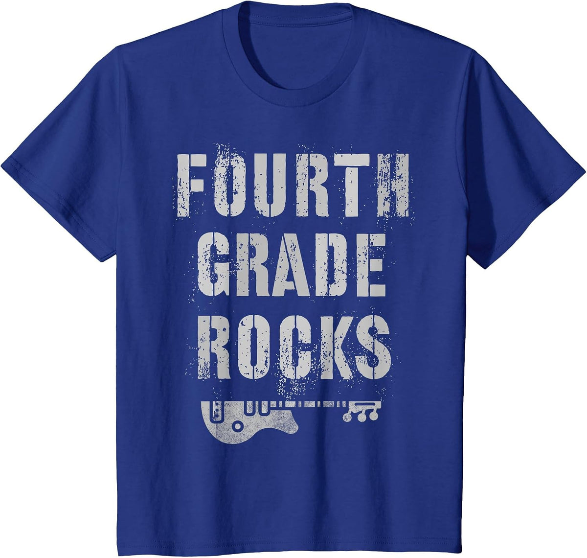 4th Grade Rocks Teacher Rockstars I Teach Ready to Rock T-Shirt - Royal Blue