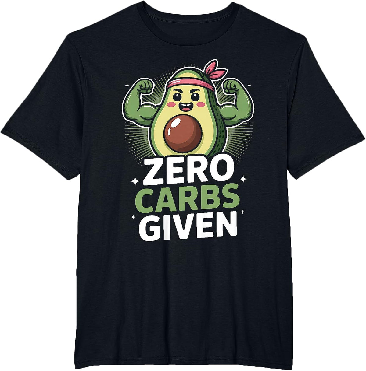 Low Carb Keto Zero Carbs Given T-Shirt - Black