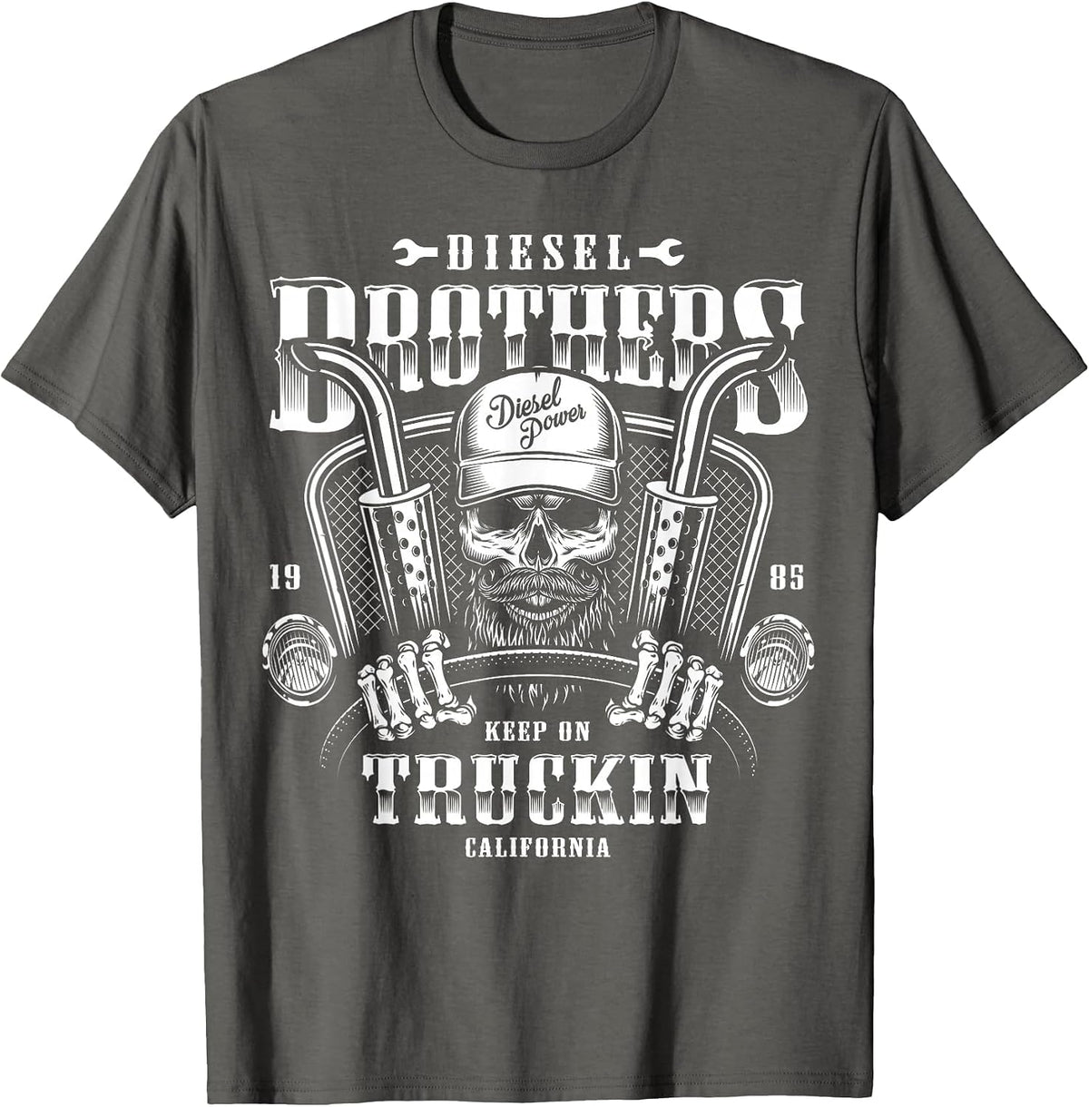 Diesel Brothers Keep On Truckin T-Shirt - Asphalt Grey