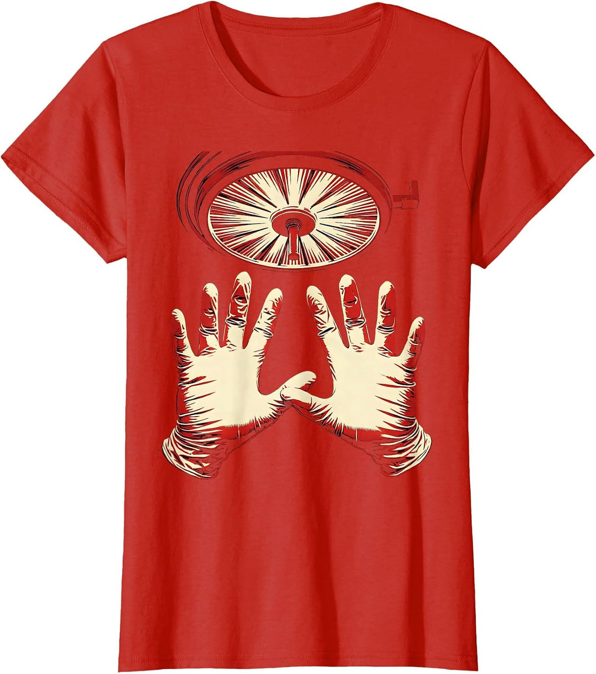 Emergency Department Surgeon OR Graphic Tee T-Shirt - Red