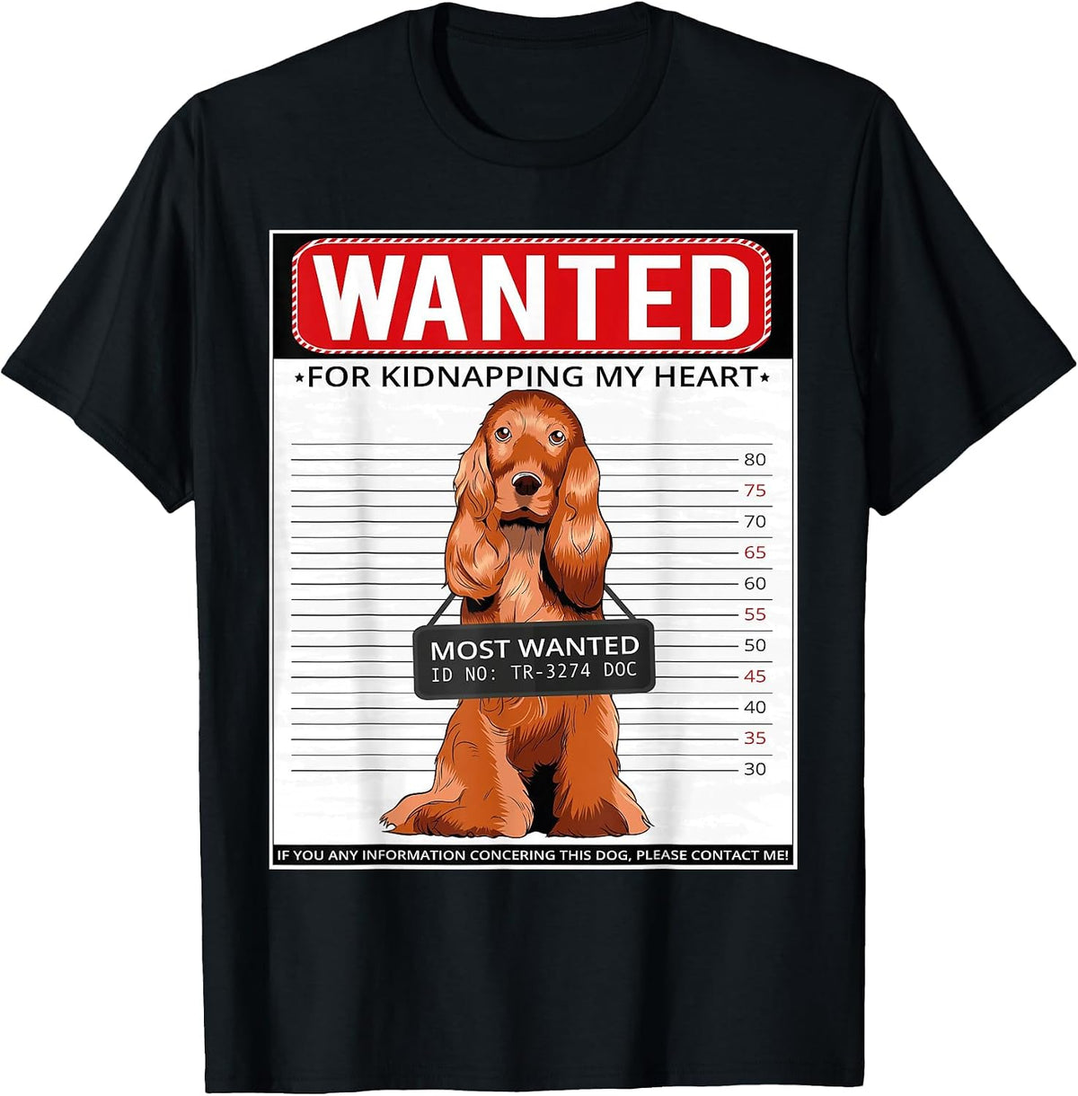 English Cocker Spaniel Dog T-Shirt - Black