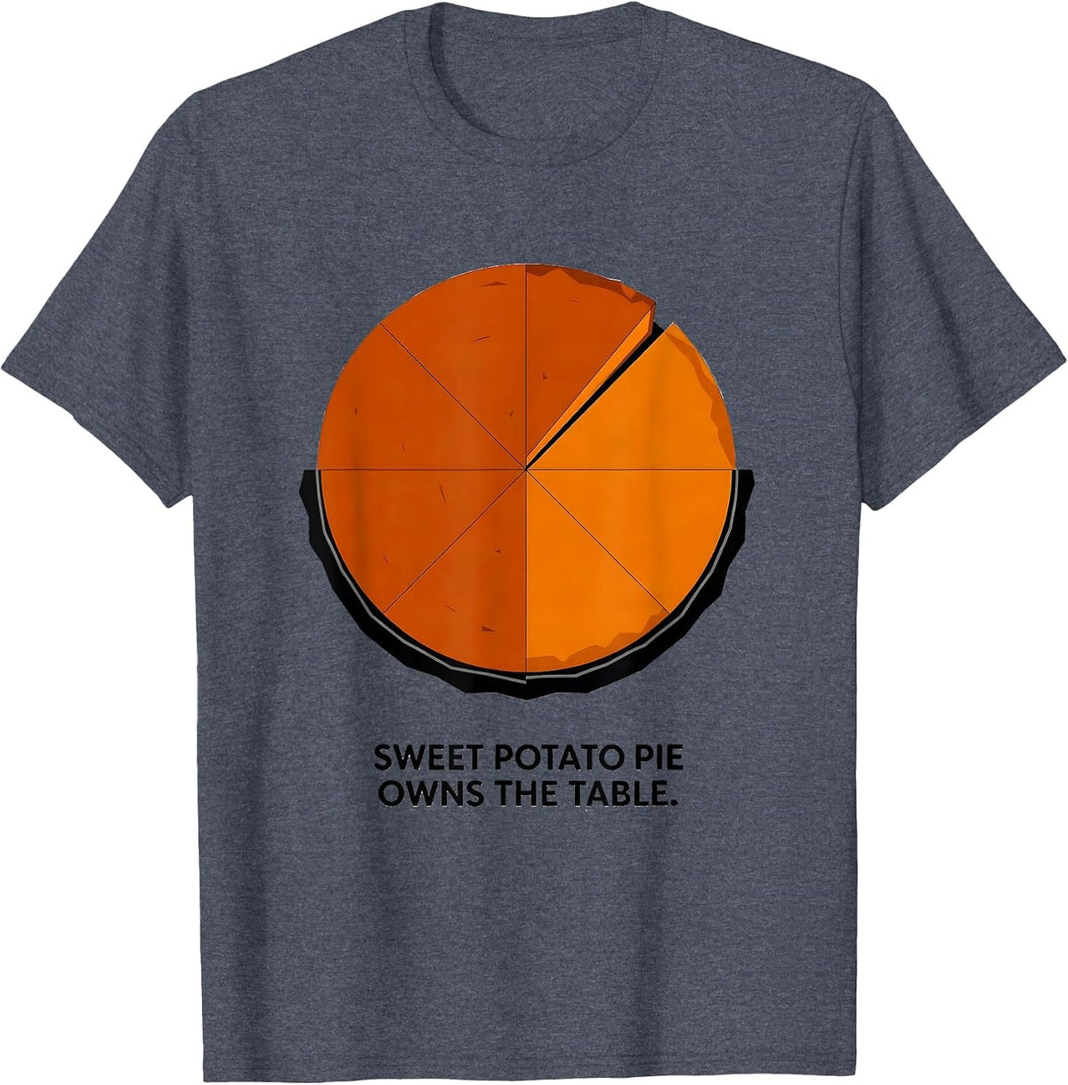 Sweet Potato Pie Owns The Table Bootleg 90's Rap Vintage T-Shirt - Heather Blue
