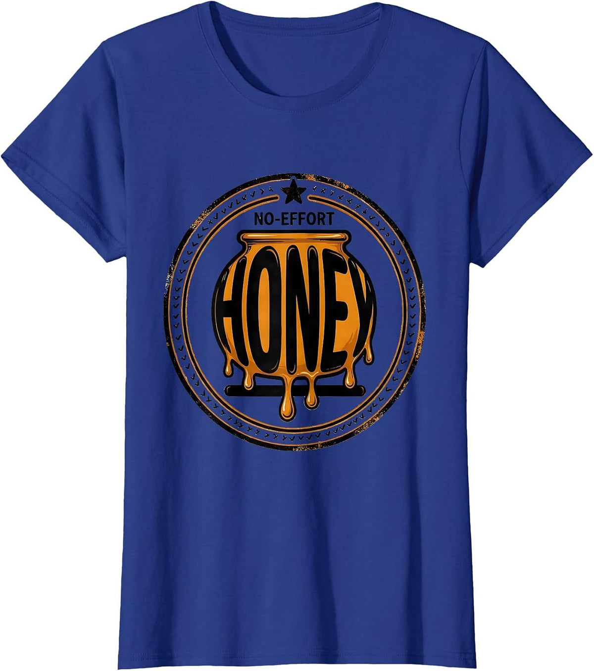 Women's No-Effort Honey Funny Halloween Honeypot Costume Novelty T-Shirt - Royal Blue