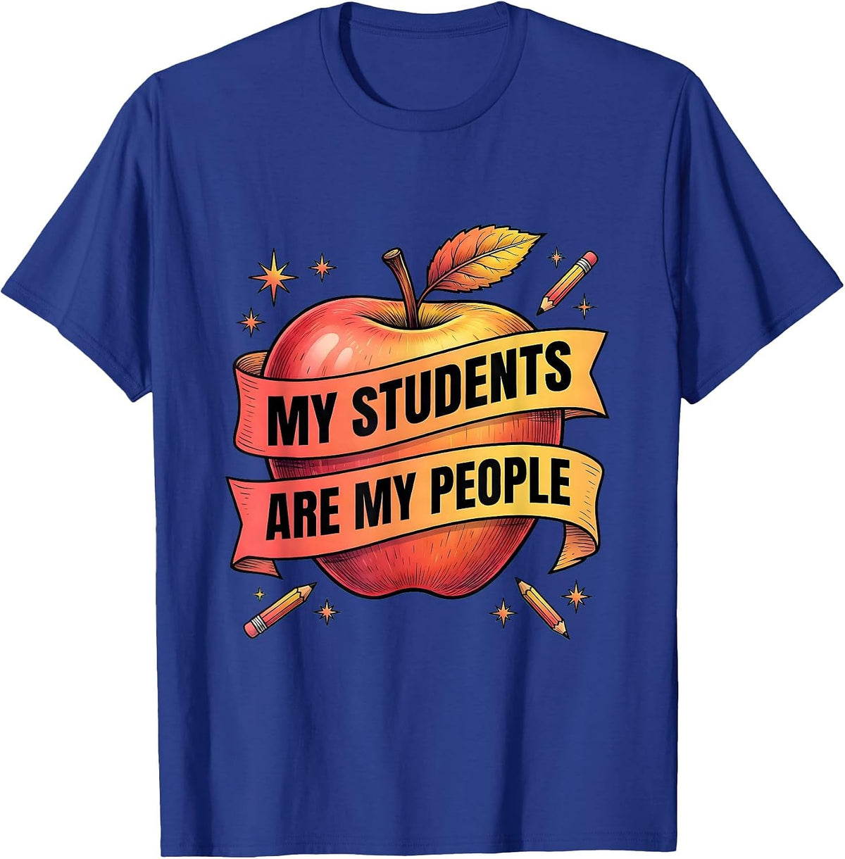 Men's My Students Are My People 4th Grade Teacher T-Shirt - Royal Blue