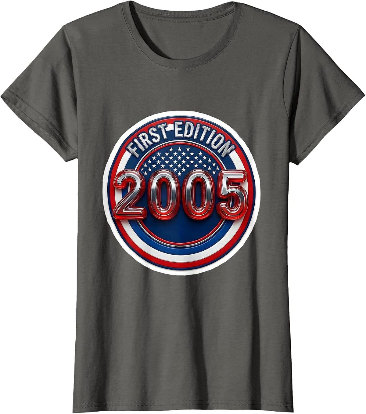 Women's First Edition 2005 Patriotic Vintage 21st Birthday Gift Men T-Shirt - Asphalt Grey
