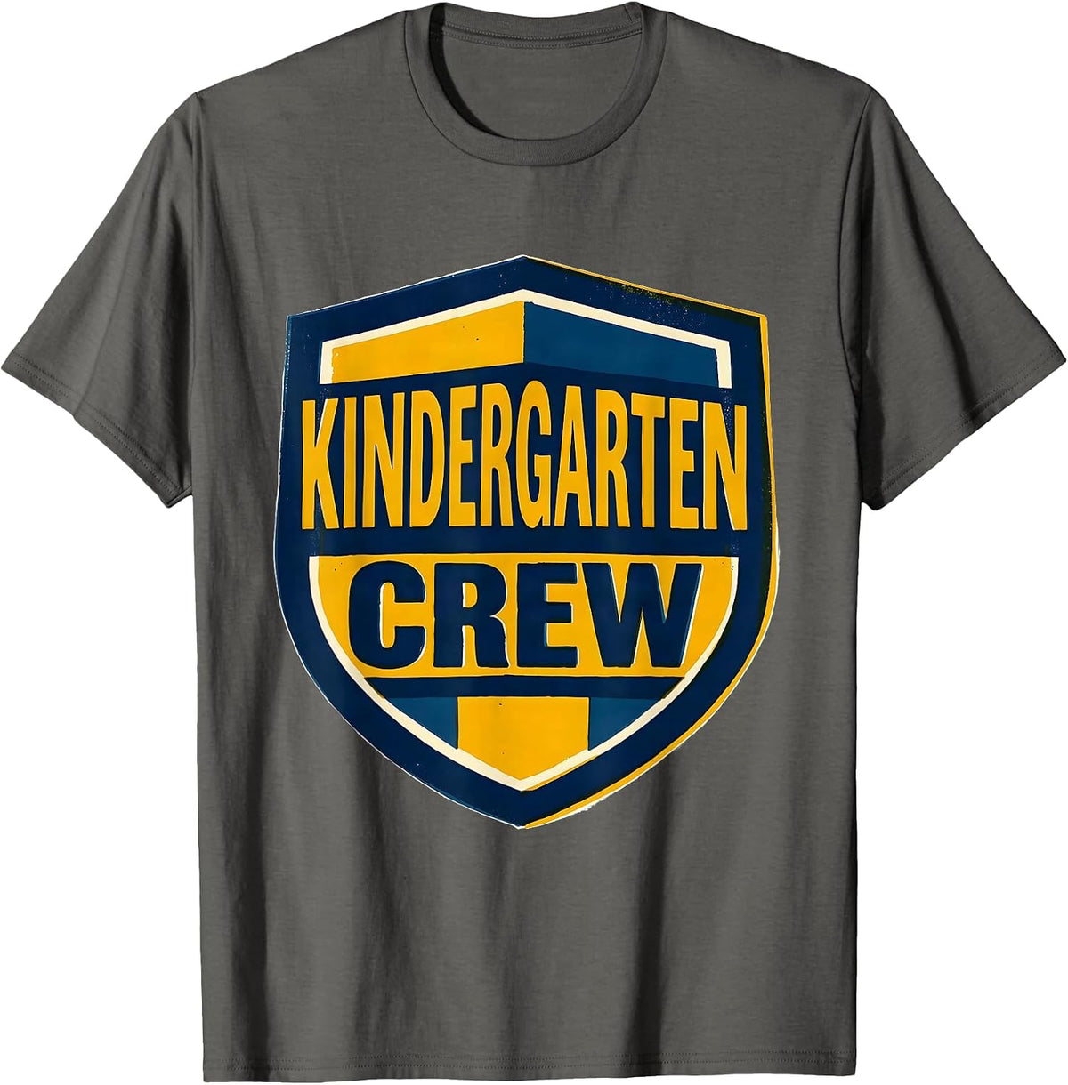 Kindergarten Crew Preppy Elementary Teacher Back To School T-Shirt - Asphalt Grey