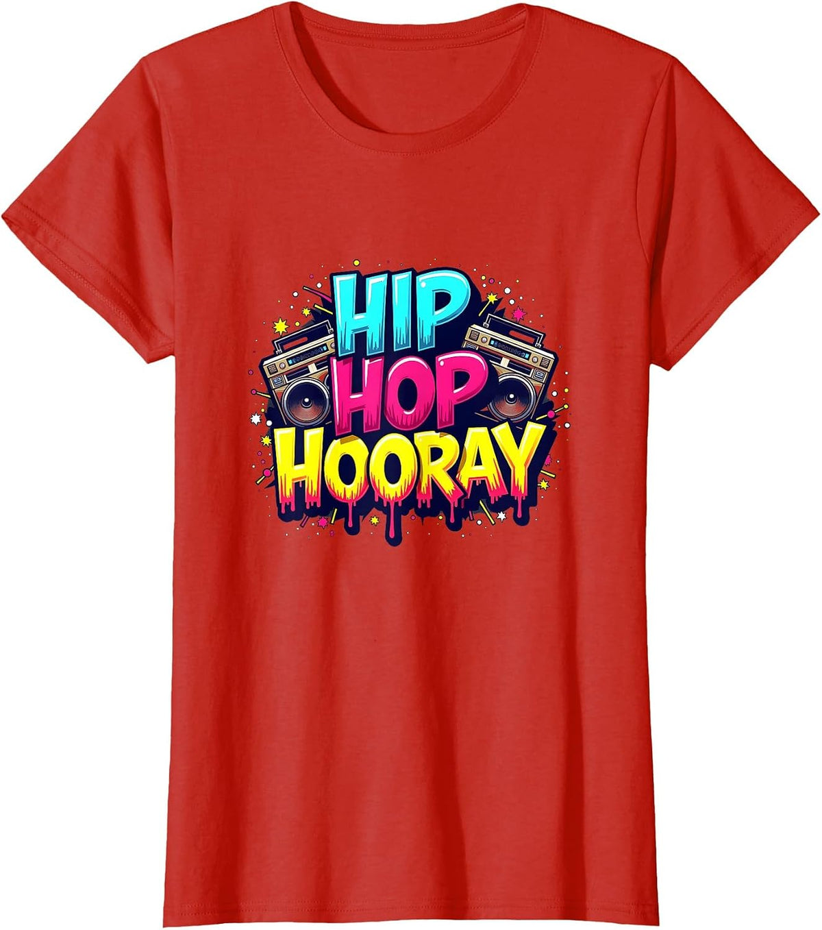 Mademark Hip Hop Culture T-Shirt - Red-hip Hop Hooray
