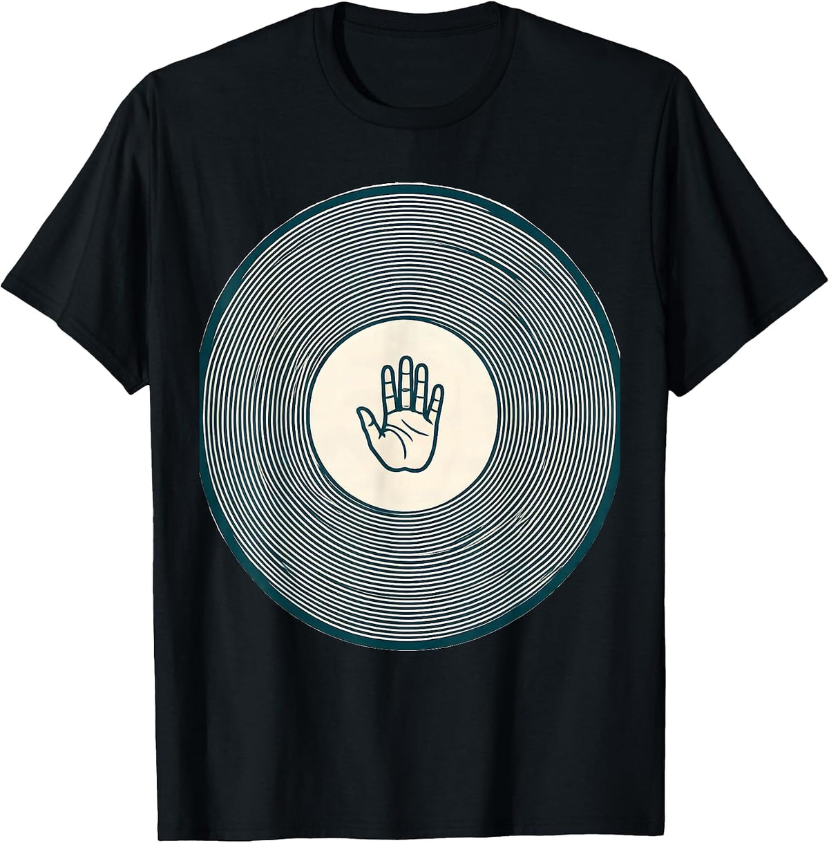 Men's Nested Contour Ring School Counselor Humor T-Shirt - Black