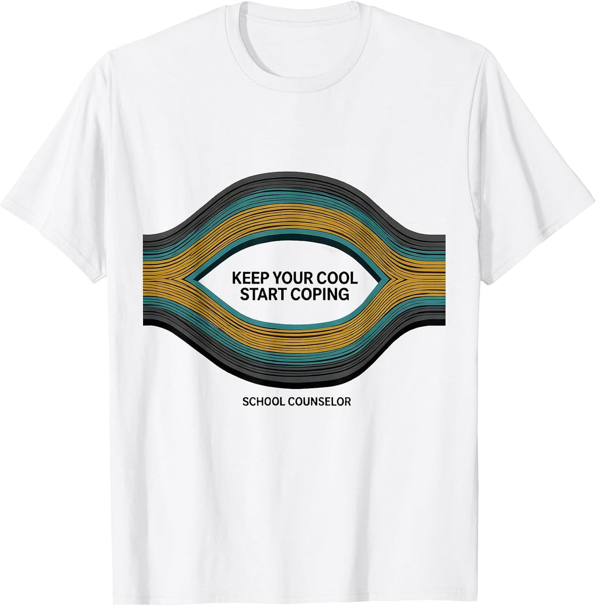 Men's Keep Your Cool Start Coping School Counselor T-Shirt - White