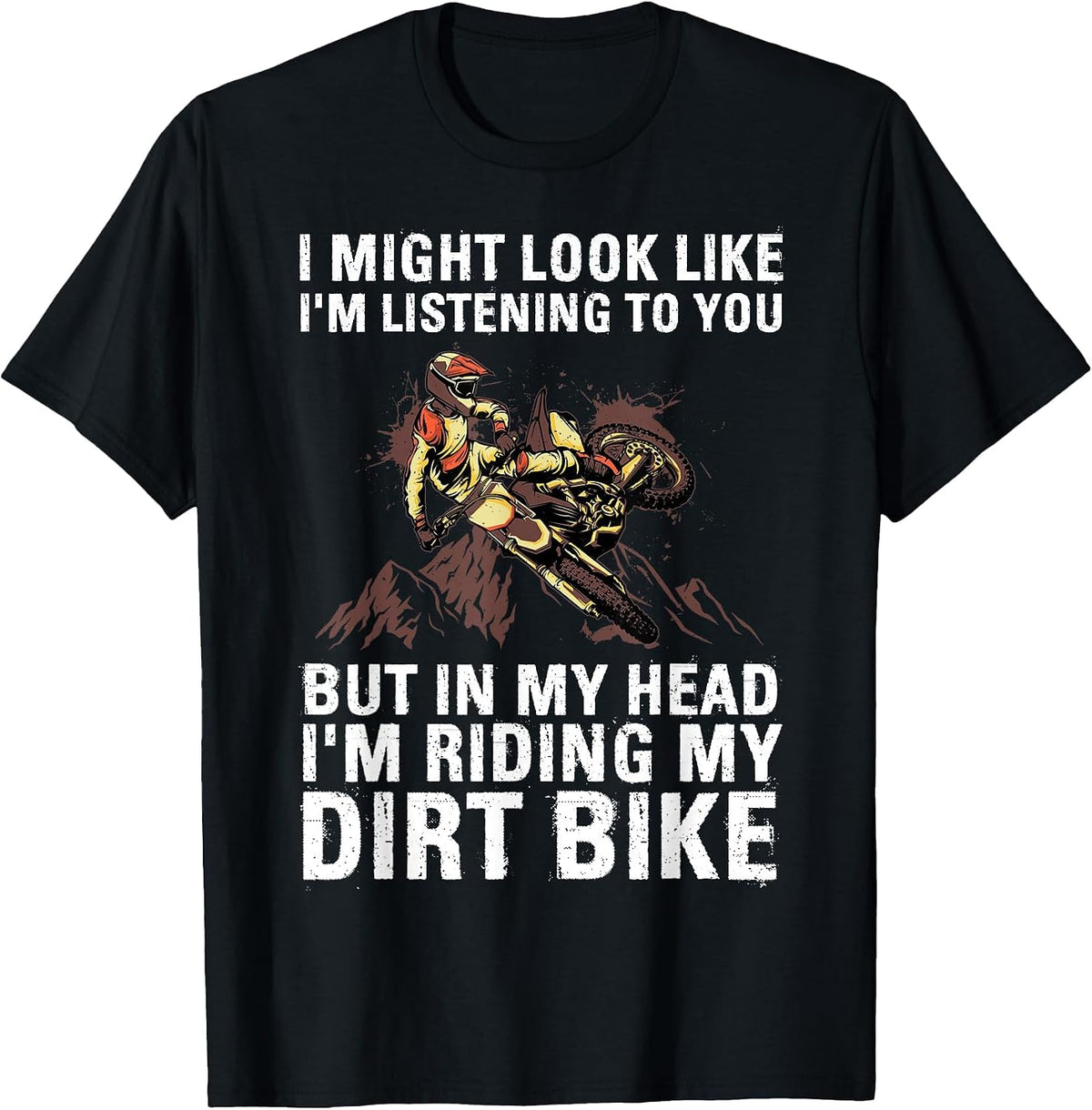 Best Dirt Bike Art for Men Women Motocross Dirt Bike Lover T-Shirt - Black