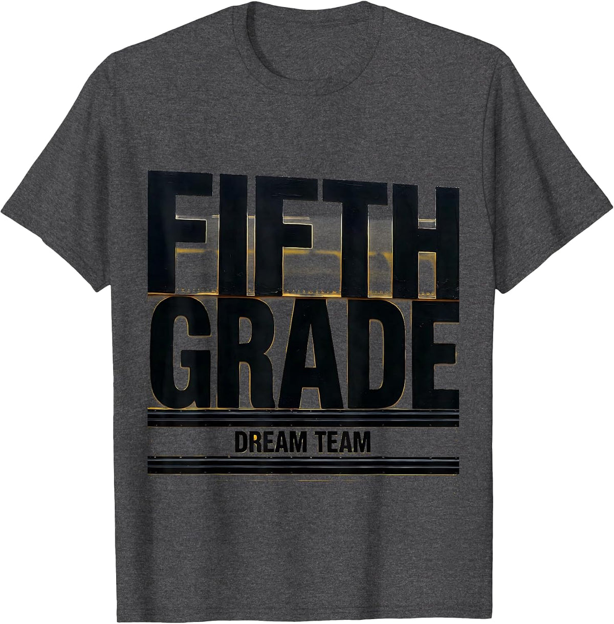Fifth Grade Dream Team Back to School Teacher Student Kids T-Shirt - Dark Heather Grey